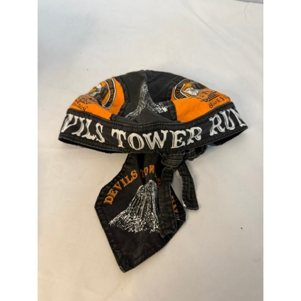 Sturgis Devils Tower Run Headwrap Skull Cap Doo Rag Bandana Cotton Bikercore
